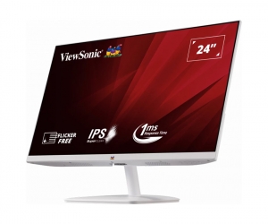 LCD 24' ViewSonic VA2432-H-W White Chính hãng (IPS, VGA, HDMI, 1920x1080, 100Hz, 1ms, 3 cạnh viền mỏng, Kèm cáp HDMI, Treo tường)