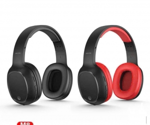 Headphone Bluetooth M8 WK DESIG Black Red (Bluetooth v5.0,Iphone,ipad,hỗ trợ cắm thẻ nhớ để nghe nhạc,máy tính thì mua cái usb bluetooh hoặc dây jack 3.5)