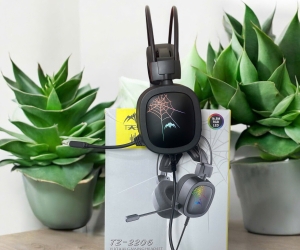  Headphone Gaming TZ2206 Led RGB (Jack cắm USB 7.1,Xoay 360 độ,phần đệm giữa)