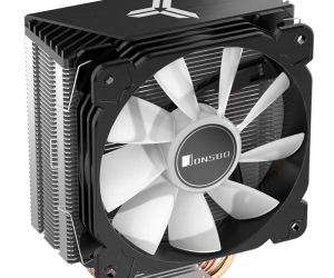 Tản nhiệt khí CPU 4 ống đồng JONSBO CR-1000 Black 1 fan 12cm LED Đa năng (PWM 4PIN, 115x/1200/1700/FM2+/FM2/FM1/AM4/AM3+/AM3/AM2+/AM2)