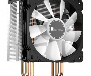 Tản nhiệt khí CPU 4 ống đồng JONSBO CR-1000 Black 1 fan 12cm LED Đa năng (PWM 4PIN, 115x/1200/1700/FM2+/FM2/FM1/AM4/AM3+/AM3/AM2+/AM2)