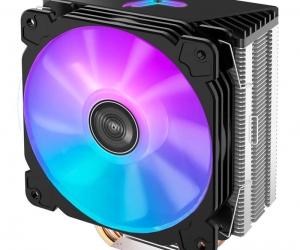 Tản nhiệt khí CPU 4 ống đồng JONSBO CR-1000 Black 1 fan 12cm LED Đa năng (PWM 4PIN, 115x/1200/1700/FM2+/FM2/FM1/AM4/AM3+/AM3/AM2+/AM2)