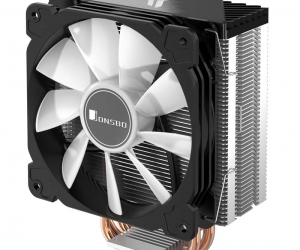 Tản nhiệt khí CPU 4 ống đồng JONSBO CR-1000 Black 1 fan 12cm LED Đa năng (PWM 4PIN, 115x/1200/1700/FM2+/FM2/FM1/AM4/AM3+/AM3/AM2+/AM2)