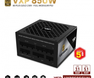Nguồn VSP VXP850SGVN 850W 80 Plus Gold Full Modular Chính hãng FV