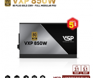 Nguồn VSP VXP850SGVN 850W 80 Plus Gold Full Modular Chính hãng FV