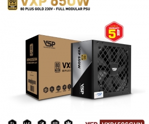 Nguồn VSP VXP650SGVN 650W 80 Plus Gold Full Modular Chính hãng FV