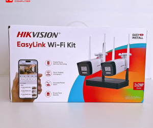 Bộ KIT Camera IP Wifi 2.0Mp HIKVISION DS-J142I/NKS422W0H,Đầu Ghi Hỗ trợ dùng thẻ nhớ Micro SD lên đến 512GB.Chính Hãng