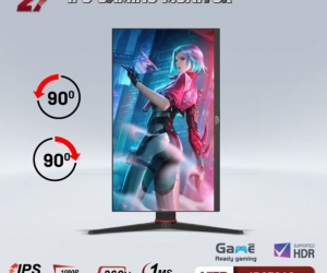 LCD 27 VSP IP2736G Gaming High-End Chính Hãng (IPS,1920x1080,360Hz,1ms,HDMI, Xoay 180 độ) + Tặng Combo FD-iK7300
