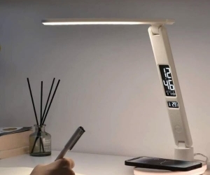 Đèn để bàn Led WILIT UL-U20 Đa năng Black/White (Đồng hồ điện tử, báo thức, nhiệt kế)