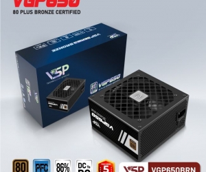 Nguồn VSP VGP650BRN 650W 80PLUS BRONZE Chính Hãng ( 2x4+4pin, 20+4pin ,3x6+2pin, Dây dài, Kèm dây nguồn)