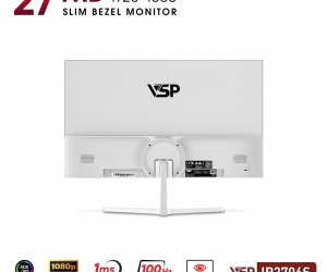 LCD 27'' VSP IP2706S White Chính hãng FV (IPS - VGA, HDMI, 1920x1080, 100Hz, 3 cạnh viền mỏng, Kèm cáp HDMI, Treo tường)(TẶNG KÈM MOUSE Q1)