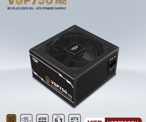 Nguồn VSP VGP750BRU PRO 750W 80PLUS BRONZE 230V EU Chính Hãng ( 2x4+4pin, 4x6+2pin,12 + 4 pin, Dây dài, Kèm dây nguồn)