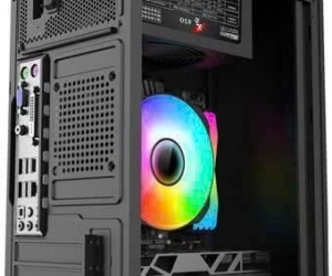 Case Mixie M3 FV (275x170x350mm, Fan đuôi 1x80mm ko kèm, Fan hông 1x120mm ko kèm, 2xUSB2.0+AUDIO, 1xHDD, 2xSSD, Nguồn trên dây ngắn) 