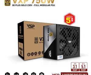 Nguồn VSP VXP750SGVN 750W 80 Plus Gold Full Modular Chính hãng FV