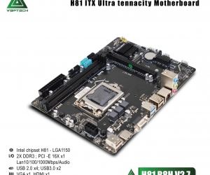 Mainboard SK 1150 VSPTECH H81 B8H-V2.7 Chính hãng FV (VGA, HDMI, LAN 1000Mbps, 2 khe RAM DDR3, M.2 NVMe, mATX) 