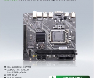 Mainboard SK 1155 VSPTECH H61 X7-V91 Chính hãng (VGA, HDMI, LAN 100Mbps, 2 khe RAM DDR3, M2 NVMe, mATX) 