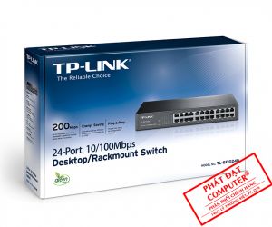 Switch TP-Link TL-SF1024D 24 port Chính hãng (100Mbps, Vỏ sắt)