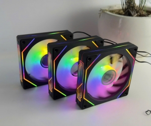 Fan Case 12cm T-WOLF TW-FC12RGB (Black/12cm/45cfm/1500rpm/LED RGB Vô cực) 