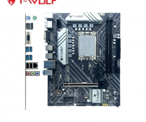 Mainboard SK 1700 T-WOLF B760M4 PLUS Chính Hãng (HDMI, DP, VGA, 2xM.2 PCIe/NVMe, M.2 SATA, LAN 1000Mbps, 2 khe RAM DDR4)