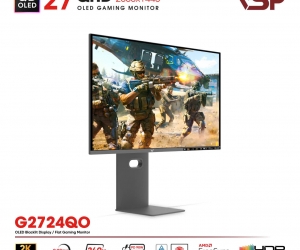 LCD VSP 27'' G2724QO Chính hãng Bạc FV (QD-OLED 2K , HDMI, TYPE-C 90W, 2560x1440, 240Hz, 0.03ms, DCI-P3 108%, G-Sync, BH36T) + Tặng ARM H100