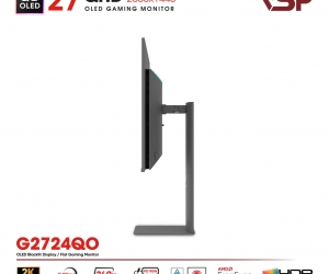 LCD VSP 27'' G2724QO Chính hãng Bạc FV (QD-OLED 2K , HDMI, TYPE-C 90W, 2560x1440, 240Hz, 0.03ms, DCI-P3 108%, G-Sync, BH36T) + Tặng ARM H100