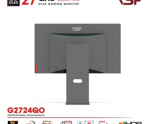 LCD VSP 27'' G2724QO Chính hãng Bạc FV (QD-OLED 2K , HDMI, TYPE-C 90W, 2560x1440, 240Hz, 0.03ms, DCI-P3 108%, G-Sync, BH36T) + Tặng ARM H100