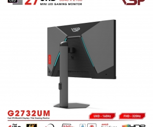 LCD VSP 27'' G2732UM Chính hãng Đen FV (Fast IPS 4K , HDMI, 3840x2160, 160Hz, 1 ms, DCI-P3 99.03%, G-Sync, BH36T) + Tặng ARM H100