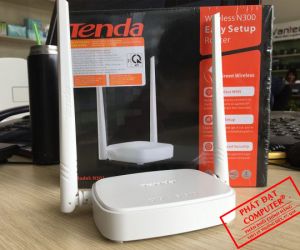 Phát Wifi Tenda N301 Chính hãng (2 anten 5dBi, 300Mbps, Repeater, 3LAN) (MUA 10 TẶNG 1 MOUSE M02A)