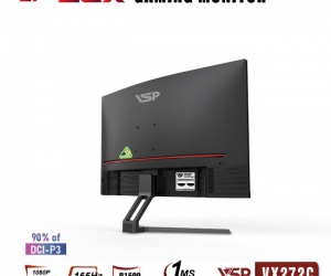 LCD VSP 27'' VX272C Cong Chính hãng Black FV (VA-VGA , HDMI, 1920x1080, 200Hz, 3 cạnh viền mỏng, Kèm cáp HDMI, Treo tường, BH36T) + ( Tặng Combo FD IK7300)