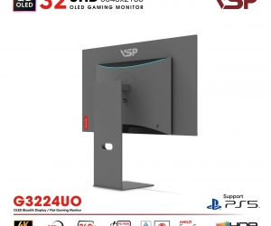 LCD VSP 32'' G3224UO Chính hãng Đen FV (QD-OLED 4K , HDMI, TYPE-C 90W, 3840x2160, 240Hz, 0.03ms, DCI-P3 108%, G-Sync, BH24T) + Tặng ARM G60 LED ARGB