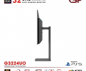 LCD VSP 32'' G3224UO Chính hãng Đen FV (QD-OLED 4K , HDMI, TYPE-C 90W, 3840x2160, 240Hz, 0.03ms, DCI-P3 108%, G-Sync, BH24T) + Tặng ARM G60 LED ARGB