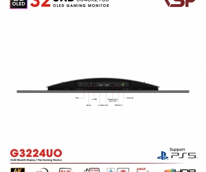 LCD VSP 32'' G3224UO Chính hãng Đen FV (QD-OLED 4K , HDMI, TYPE-C 90W, 3840x2160, 240Hz, 0.03ms, DCI-P3 108%, G-Sync, BH24T) + Tặng ARM G60 LED ARGB