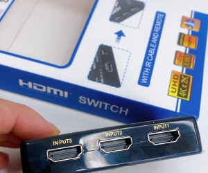 Hub 3HDMI ra 1HDMI Ultra HD 4k,Có dây nguồn