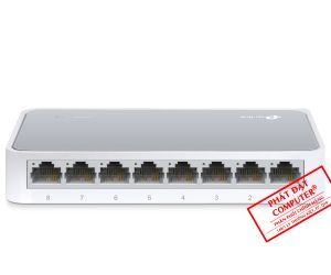 Switch TP-Link TL-SF1008D 8 port Chính hãng (100Mbps, Vỏ nhựa)