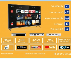 TV BOX MYTV NET 4H White Chính hãng (CPU H616, RAM 4G, ROM 32G, Android 10.0, HDMI, LAN, Wifi)