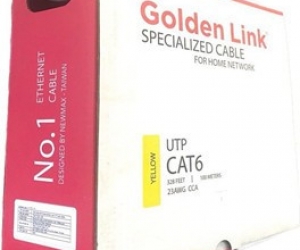 Cable LAN GOLDEN TAIWAN UTP CAT6 100m Vàng