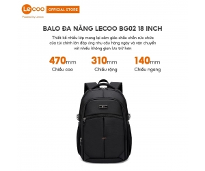 Balo đa chức năng Lecoo BG02 18 Inch