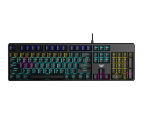 Bàn phím cơ có dây Gaming AULA S2022PRO Black FV ( Phím cơ, Red switch, 104 phím, LED Rainbow, Có dây USB 2.0)