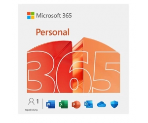 Bản quyền phần mềm Office Microsoft M365 Personal Subscr PK Lic 1YR Online APAC EM ESD EP2-32313 12T Chính hãng FV (Kích hoạt cho 1 tài khoản Microsoft trong 365 ngày, Đăng nhập được trên 5 thiết bị) - No box, key gửi qua Mail