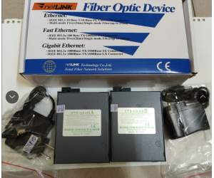 Bộ chuyển đổi quang điện NETLINK HTB-GS-03/AB Single Fiber 1Gbps (2 Converter, 2 Adapter)