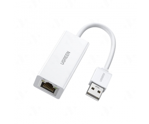 Bộ chuyển đổi từ USB ra LAN 2,0 10/100 Ugreen 20253 màu trắng 