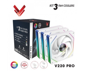 Bộ kit 3 Fan Led ARGB + Hub VSP V220 PRO White