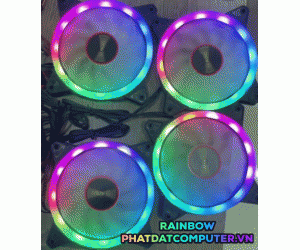 Bộ kit 4 Fan Led RGB + Hub RAINBOW