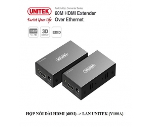 Bộ nối dài HDMI ra LAN 60m Unitek V100A Chính hãng FV
