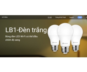 Bóng đèn wifi EZVIZ LB1 Chính hãng (Led vàng, App Ezviz)