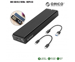 Box SSD M2 PCIe ORICO M2PV-C3 USB 3.1 (Kèm cáp USB to Type-C)