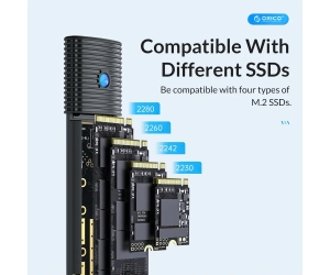 Box SSD M2 PCIe ORICO PWM2-G2 USB 3.1 (Kèm cáp USB to Type-C)