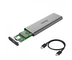 Box SSD M.2 PCIe/NVMe UNITEK S1201A USB 3.1 Chính hãng (Kèm cable 2 đầu Type-C)