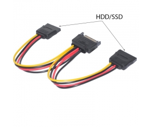 Cable chia nguồn Sata 1 ra 2 đầu thẳng