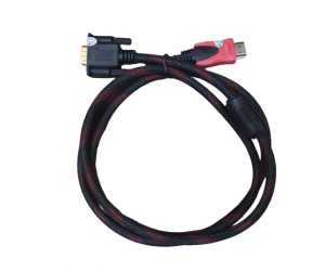 Cable chuyển HDMI to VGA 1,5m Dây dù (HDMI đực sang VGA đực, Tương thích với máy chiếu)